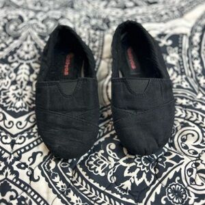 Girls Black Slip-On Shoes